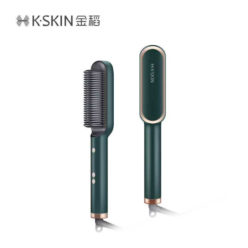 金稻直发梳夹板卷发棒内扣直板夹造型梳子三分钟快速造型30秒速热恒温护发魅紫色 KD380 