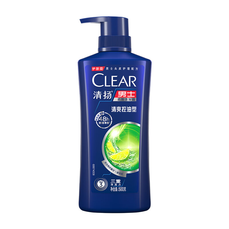 清扬（CLEAR）控油酷爽型洗面奶190g+去屑洗发水清爽控油型500g 薄荷醇洗头膏
