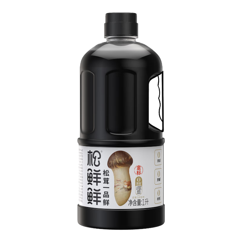 松鲜鲜金标松茸一品鲜1L【0添加】代替酱油生抽红烧凉拌炒菜调味提鲜 【金标】松茸一品鲜1L*1瓶