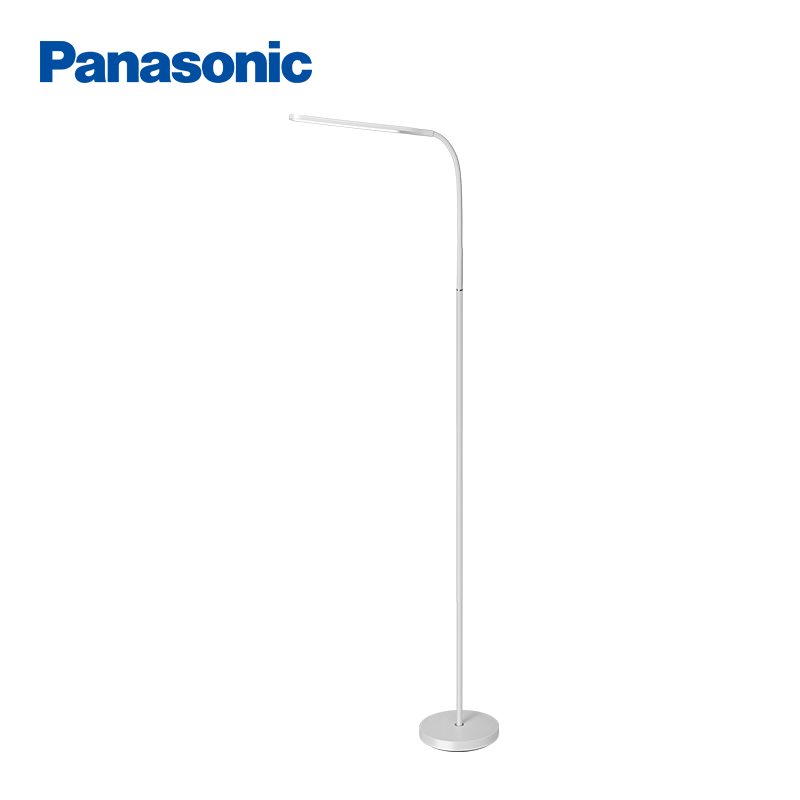 松下（Panasonic）客厅卧室书房全光谱LED落地灯 连续调光床头灯立式 白色 白色：全光谱+RG0+无可视频闪