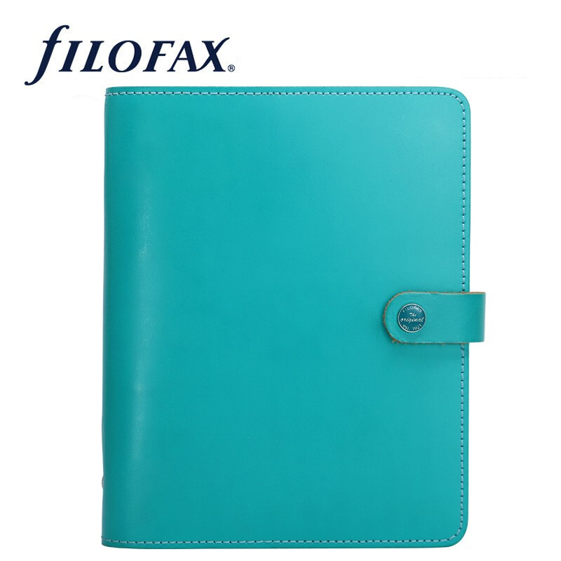 Filofax记事本英国进口高档笔记本活页手账本真牛皮效率日程手册original系列礼盒装A5青绿色022600伴手礼 【礼盒装】A5青绿色022600