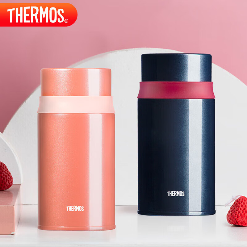 膳魔师（THERMOS）焖烧杯壶罐保温桶饭盒720毫升带泄气阀TCLD-720S DB（宝石蓝）