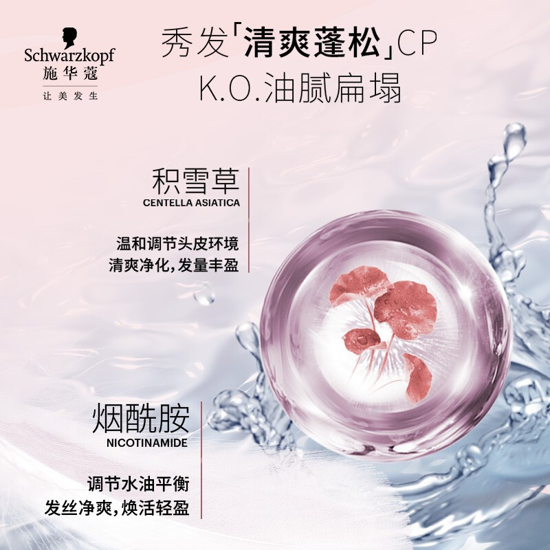 施华蔻（Schwarzkopf）丰盈韧养洗护套装(洗600ml+润400ml)(洗发水护发素 发根蓬松)