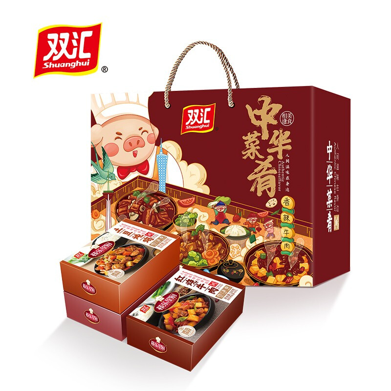 双汇 年夜饭礼盒熟食菜肴加热即食年货团购 中华菜肴C款尊宴3525g 