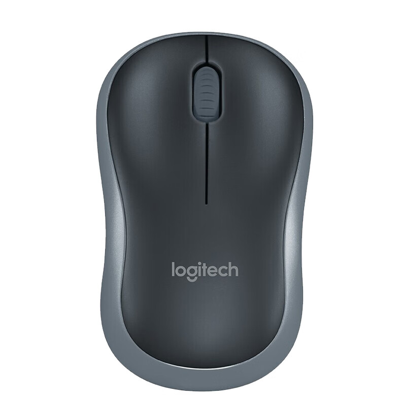 罗技（Logitech） M185办公鼠标 家用笔记本电脑无线外设 对称设计  简约时尚 灰色