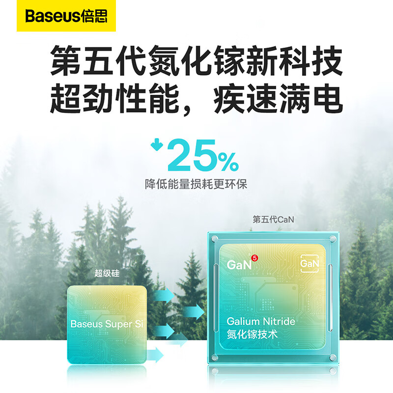 倍思小酷 苹果充电器氮化镓pd20W套装iphone14快充线充电头适用13/12ProMax手机Type-C插头iPad 紫色 【苹果6-14套装紫】氮化镓芯片