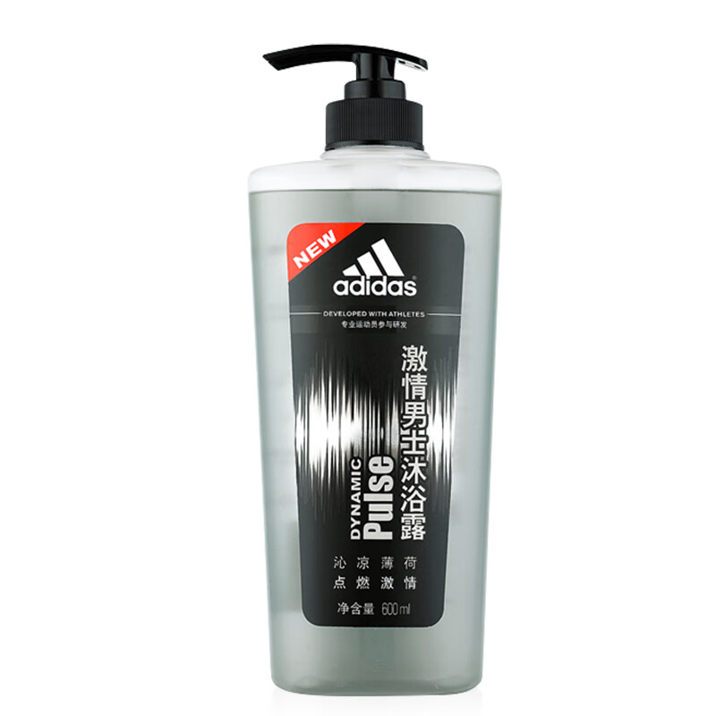 阿迪达斯 （adidas）男士沐浴洗发套装 控油去屑洗发水730ml+激情沐浴露600ml洗护套装