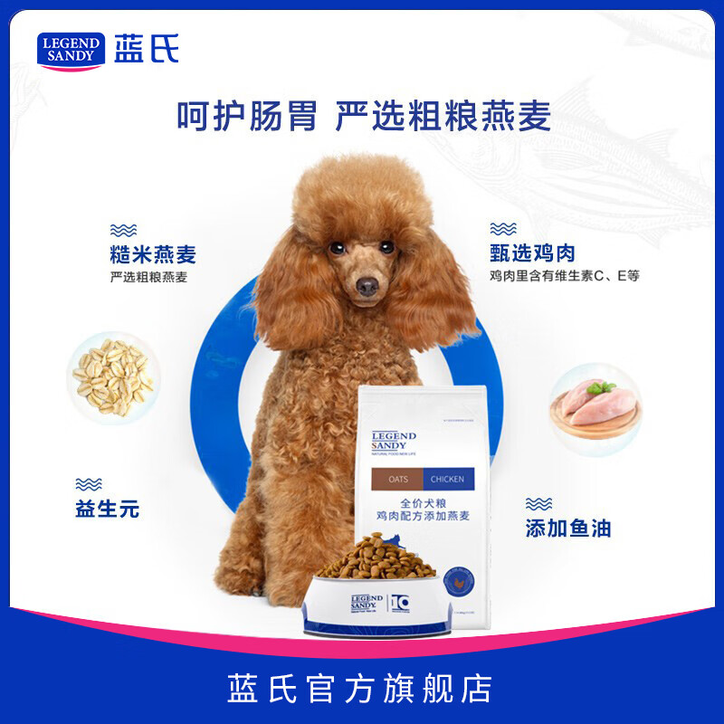 LEGENDSANDY蓝氏狗粮金毛柯基泰迪全犬种成犬幼犬通用牛肉金枪鱼15kg30斤 全价通用犬粮|牛肉金枪鱼|15kg