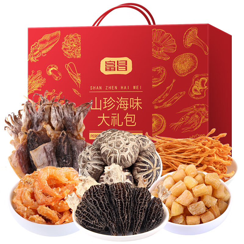 富昌  山珍海味海产干货礼盒988g