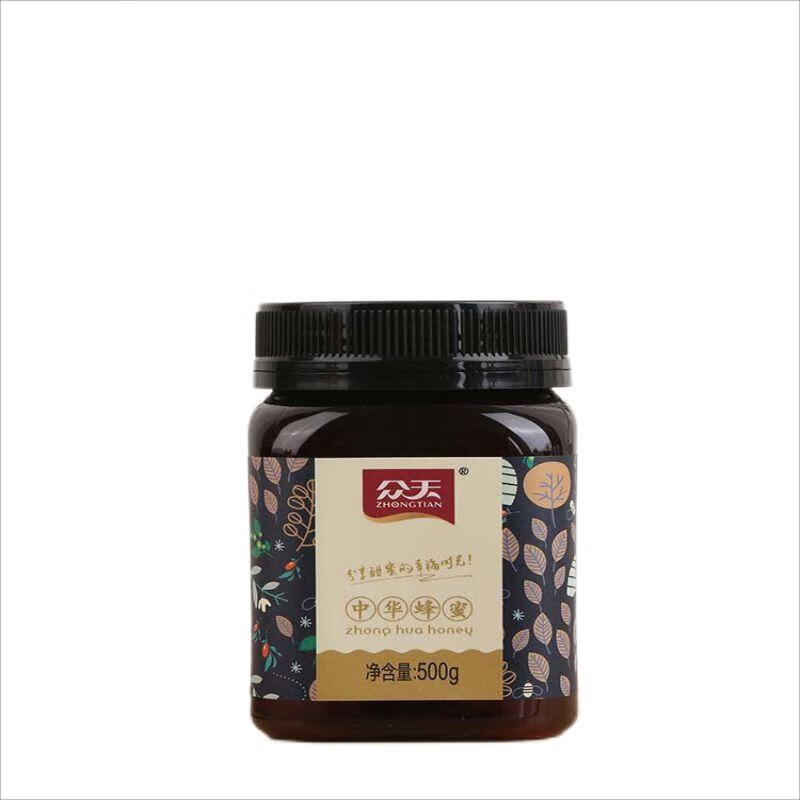 众天 陕西省淳化县特产 中蜂蜂蜜500g/瓶*1 乡村振兴 