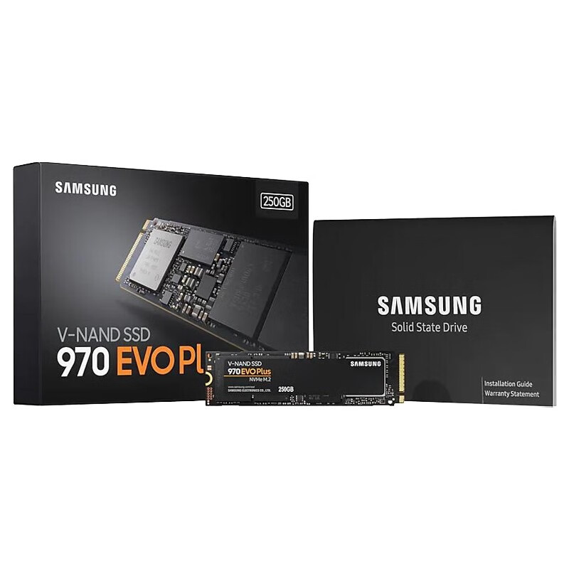 三星SSD固态硬盘台式机笔记本电脑主机DIY组装机硬盘 970EVO Plus-NVMe-M.2-250G