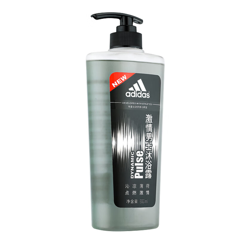 阿迪达斯 （adidas）男士沐浴洗发套装 控油去屑洗发水730ml+激情沐浴露600ml洗护套装