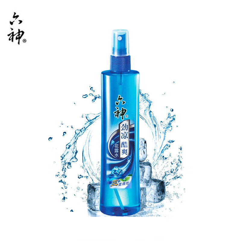 六神 花露水 驱蚊虫液劲凉酷爽180ML 清凉止痒 舒缓爽肤 防蚊液水  