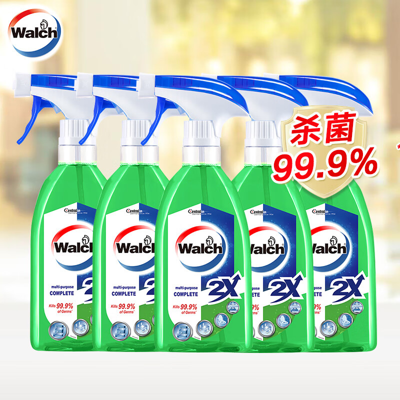 威露士杀菌消毒喷雾多用途500mlx5瓶 地板玩具家具通用 多用清洁500mlx5瓶