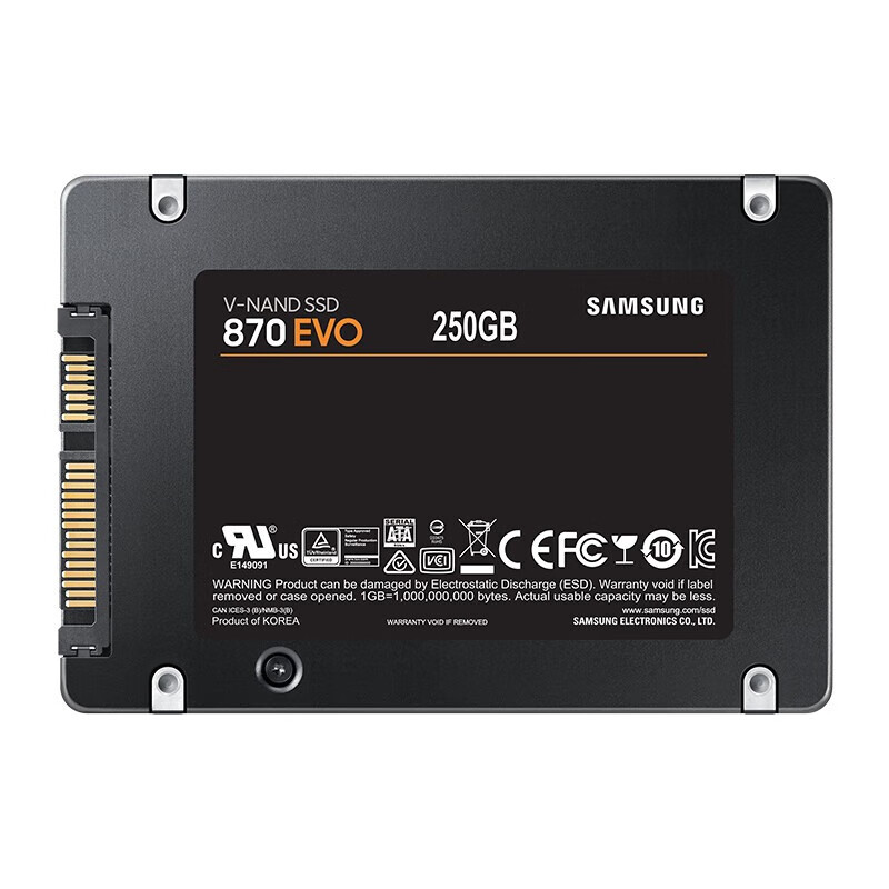 三星SSD固态硬盘台式机笔记本电脑SATA3.0接口 870EVO 250G