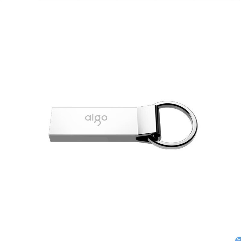 爱国者（aigo） USB2.0 U盘 U210 金属U盘 车载U盘 银色 一体封装 防尘防水 64G标配