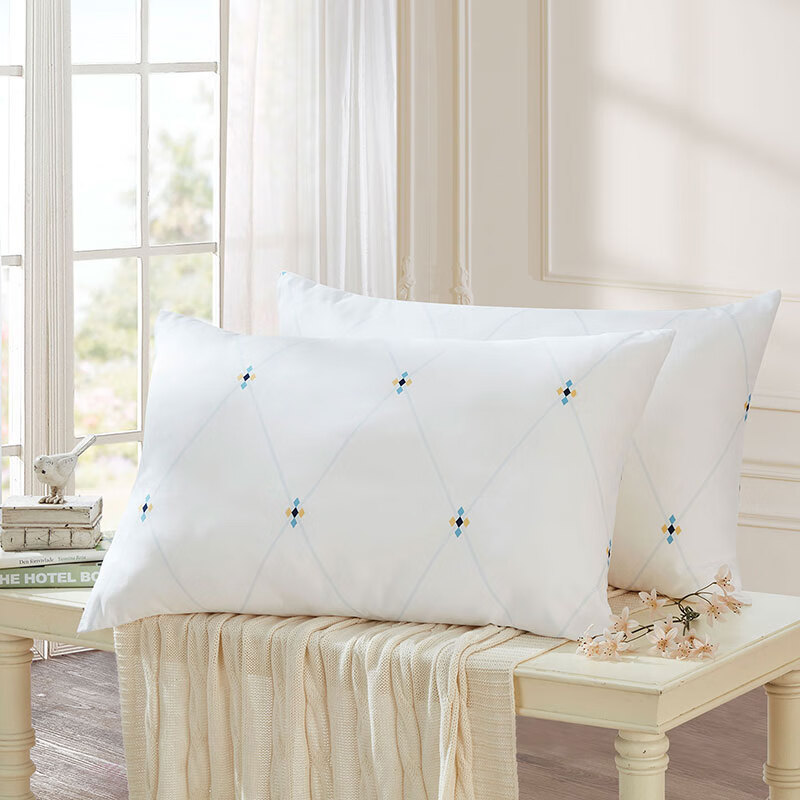 罗莱家纺  依莎抗菌对枕47*73CMWZ002-1