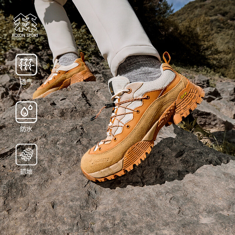 KOLON SPORT可隆TON中性款GTX 3L户外徒步鞋防水透气抓地登山鞋