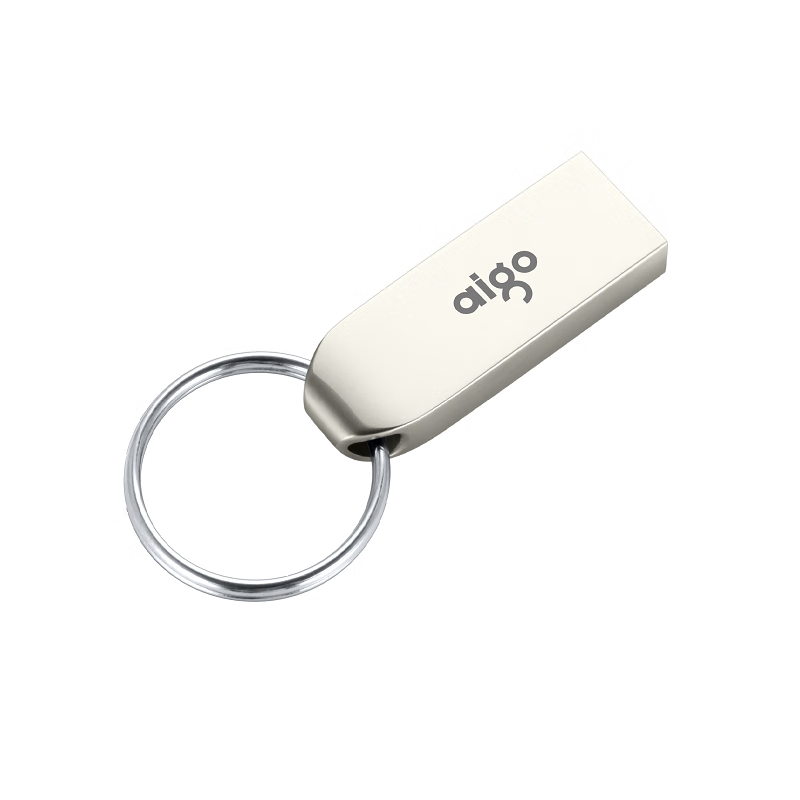 爱国者（aigo） USB2.0 U盘 U268迷你款 银色 金属车载u盘 优盘 16G标配