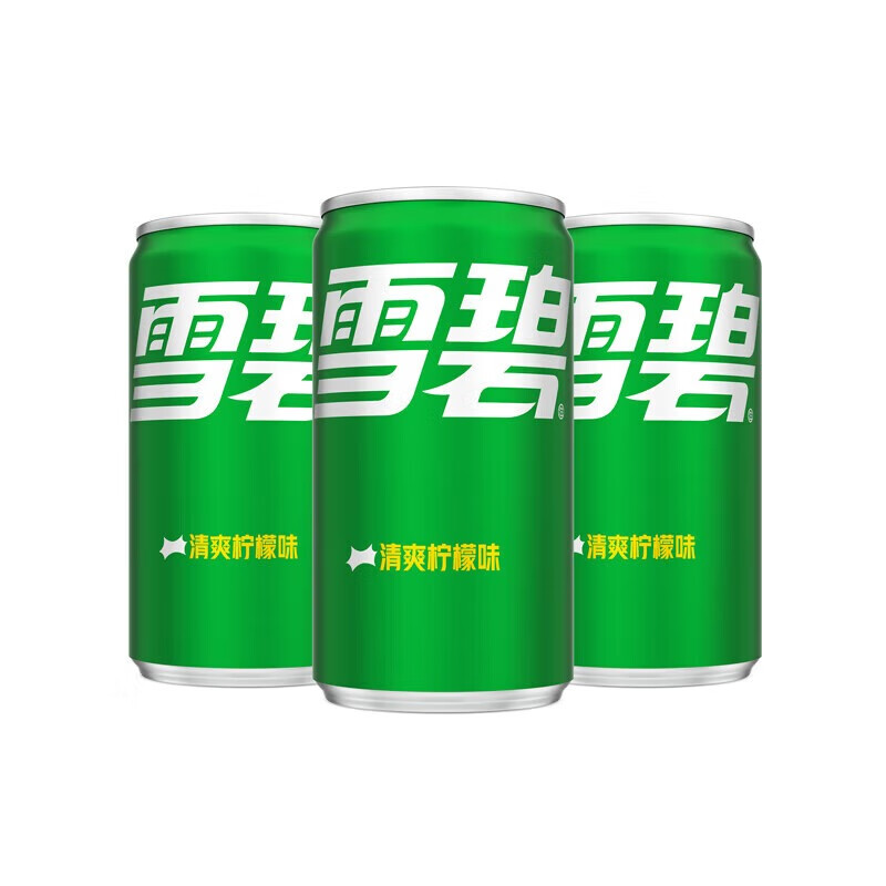 可口可乐 碳酸饮料汽水 户外方便携带 清爽柠檬味雪碧(200ml*24罐)*10箱