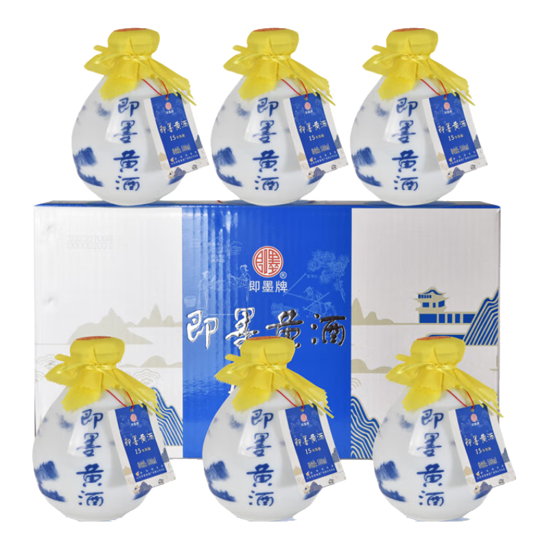 即墨黄酒 十五年 半甜型 北方黄酒 500ml*6坛 整箱装 十五年 500mL 6坛  