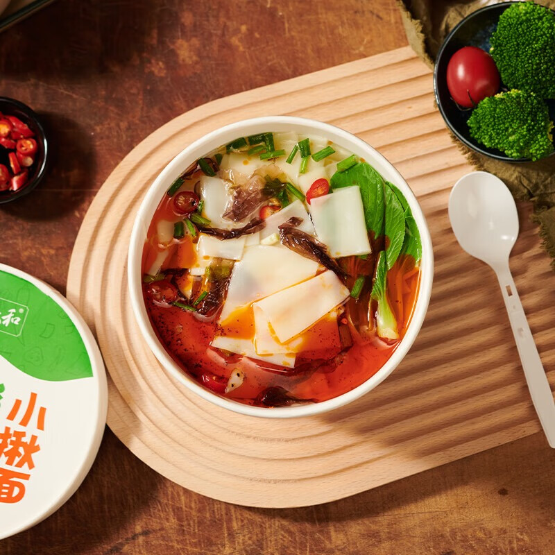 安食六和 企业好物 纯正西北风 酸汤面叶 (109g*6桶)*1箱 整箱装