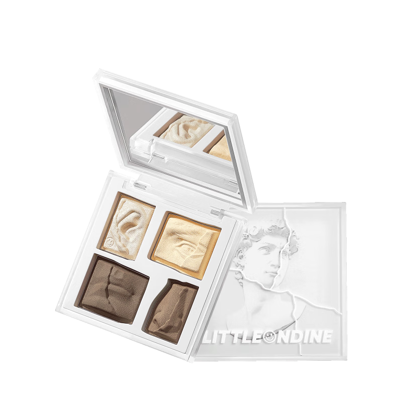 小奥汀（littleondine）【专享品】雕塑高光修容粉盘01白皮 20g(鼻影阴影高光生日礼物) 大卫修容01白皮