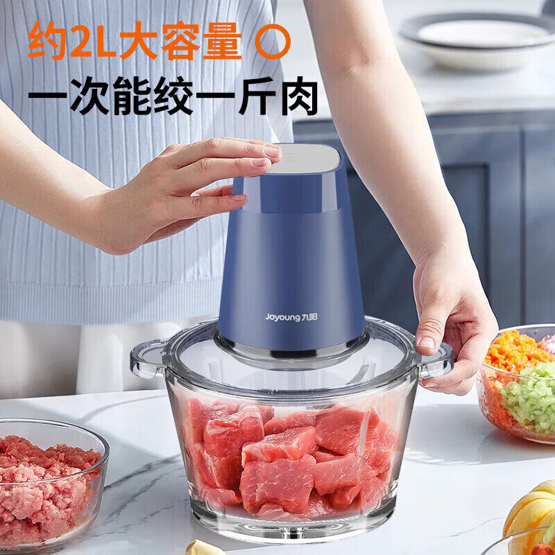 九阳（Joyoung）绞肉机家用多功能搅拌辅食切菜电动绞肉馅S18-LA360 
