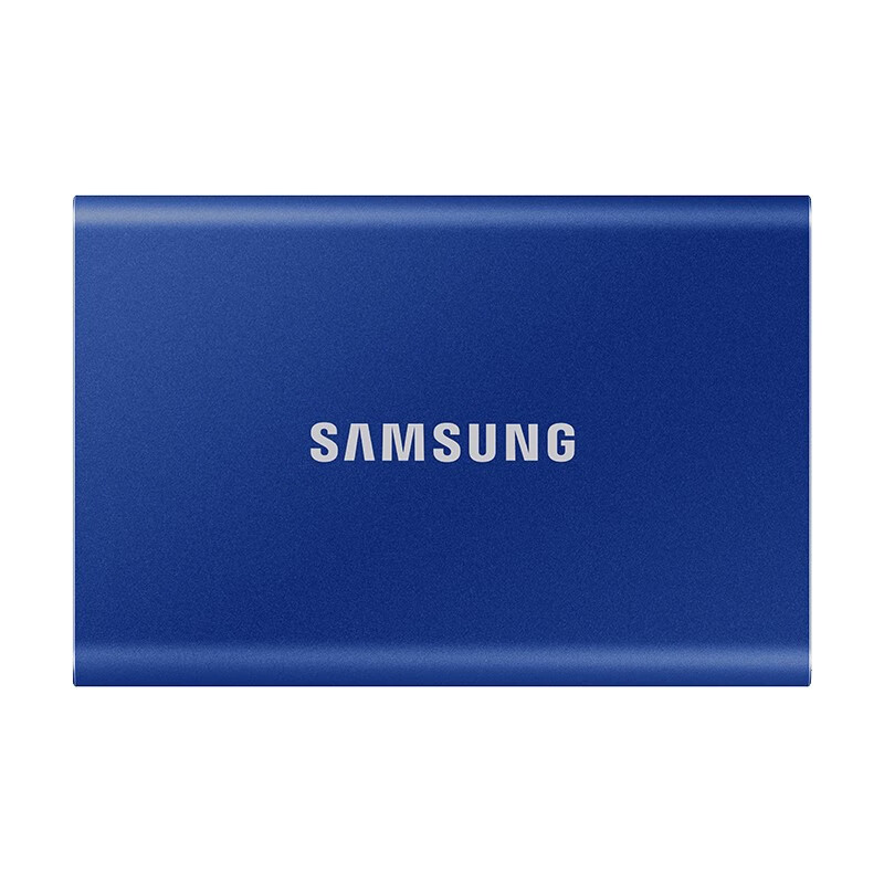 三星T7移动硬盘固态（PSSD）NVMe高速USB3.2 外接游戏硬盘迷你便携 T7 500G蓝