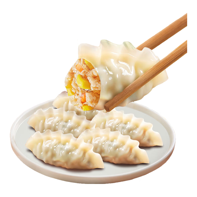 三全猪肉玉米风味饺子王420g*2袋24只 速冻饺子早餐半成品蒸饺煎饺 猪肉玉米饺子王420g*2