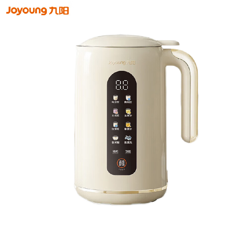 九阳（Joyoung）豆浆机破壁免滤预约时间可做奶茶辅食家用多功能榨汁机料理机 DJ10X-D370【彩屏触控】 