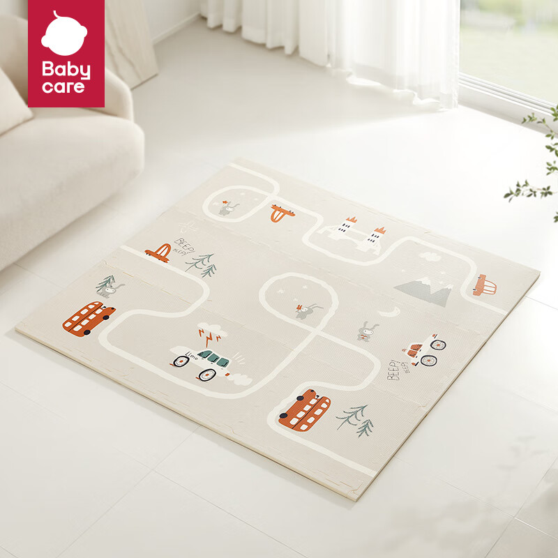 babycare宝宝爬行垫拼接加厚家用婴儿考纳斯城镇58×58×2.0cm-9片装 考纳斯城镇9片×58×58×2cm