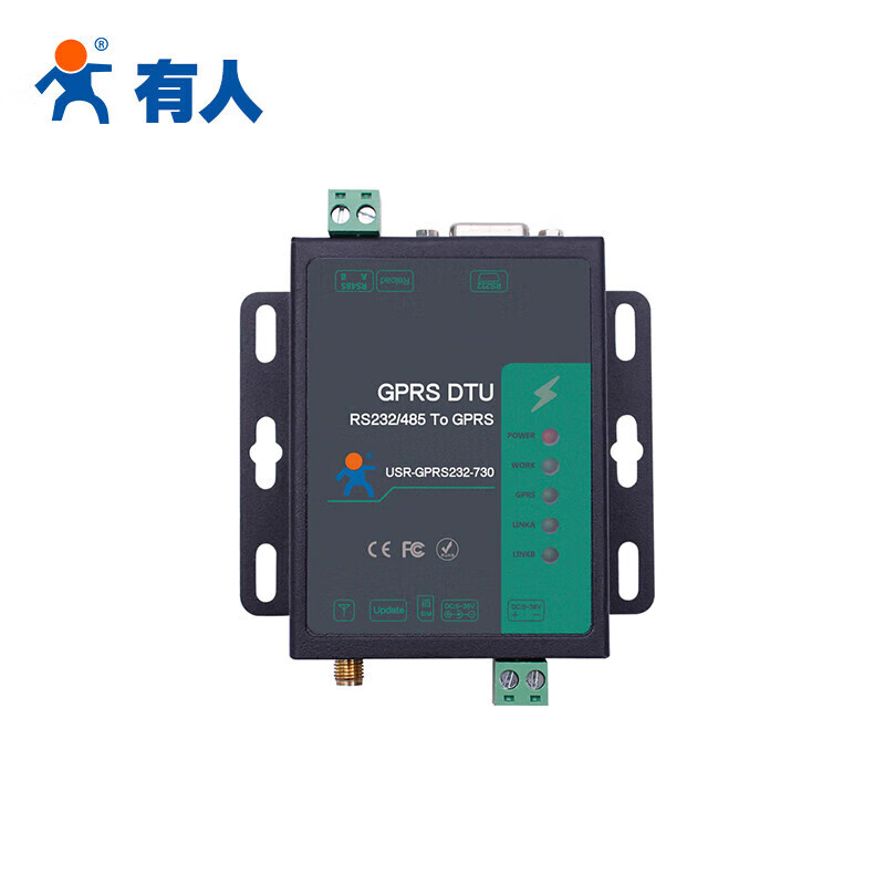 有人 GPRS DTU 串口RS232\/485转GSM网络透传短信透传基站定位物联网模块730 常规 带配件