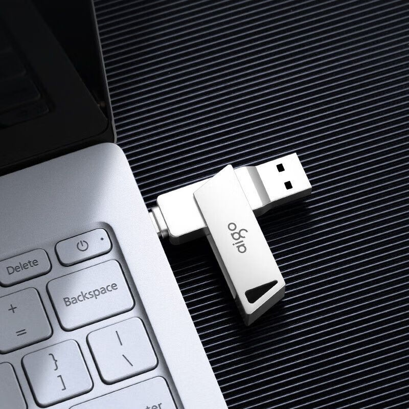 爱国者（aigo）128GB Type-C USB3.1 手机U盘 U350 银色 双接口 128GB