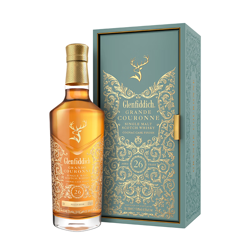 格兰菲迪（GLENFIDDICH）璀璨珍藏系列26年 苏格兰单一麦芽威士忌 洋酒礼盒700ml 【高年力作】璀璨珍藏26年 700ml