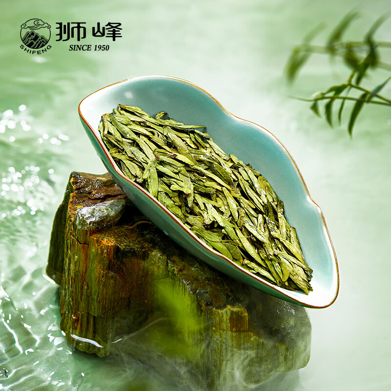 狮峰牌2025年新茶上市 绿茶西湖龙井茶叶明前头采精品50g商务蓝罐礼盒 精品头采蓝罐50g