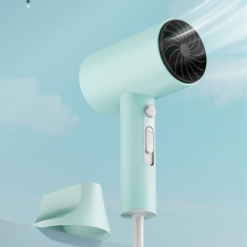 美的 电吹风家用大功率吹风筒便携恒温护发低噪 MB-AJ0701 轻氧绿-MB-AJ0701W 