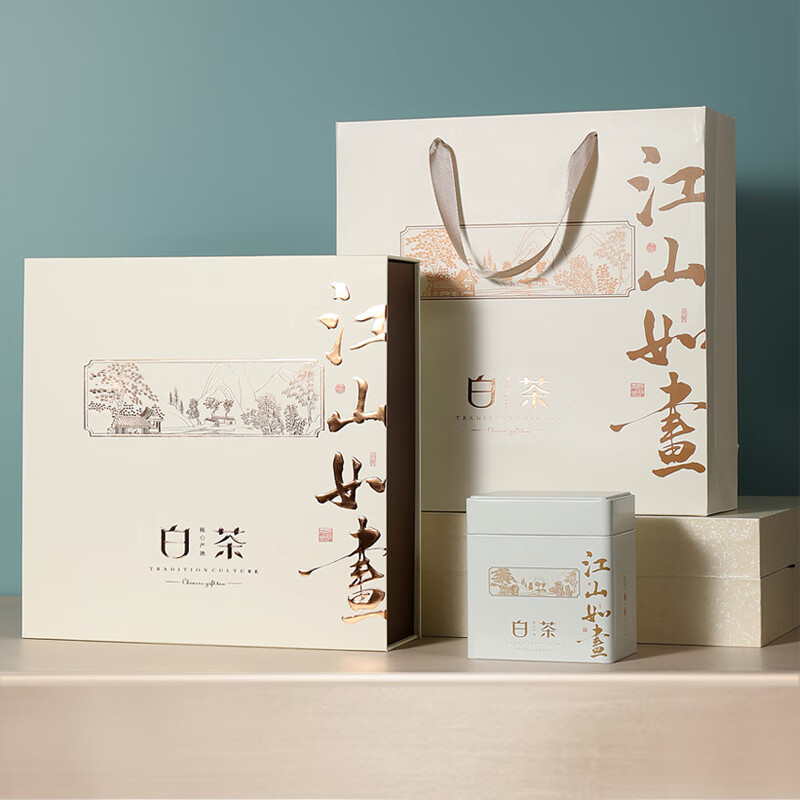 醉香一壶 茶叶绿茶白茶安吉明前特级2025新茶春茶礼盒父亲节送长辈礼250g 【精选白茶礼盒250克】