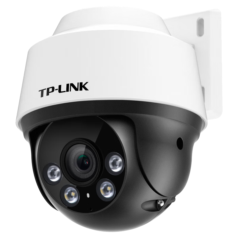 TP-LINK400万全彩摄像头家用监控器 全彩夜视360度智能监控器摄像机 TL-IPC642-A4电源套装版 
