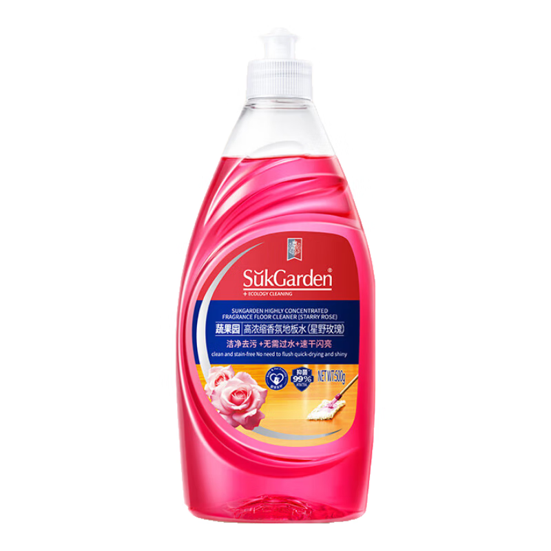 蔬果园  玫瑰地板清洁剂500g