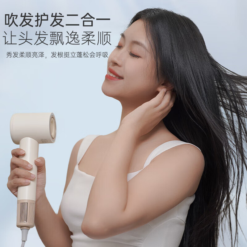 小熊    家用高速电吹风 负离子护发不伤发大风力低噪吹风机 DCF-D16U3-P01蓝色 