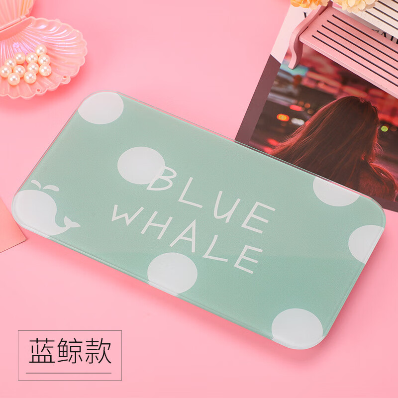 增杰（ZengJie）  迷你便携式体重秤家用小型人体称  蓝鲸款（充电款） 