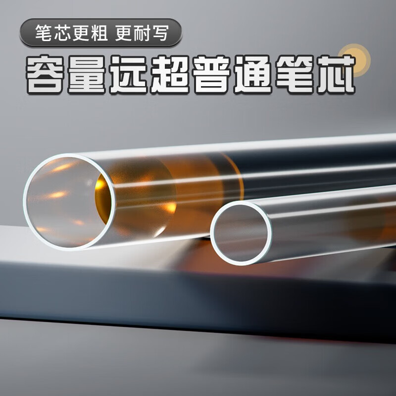 晨光文具 M&GGP1008红0.5学圆珠笔按压式签字笔商务办公简约经典12支装
