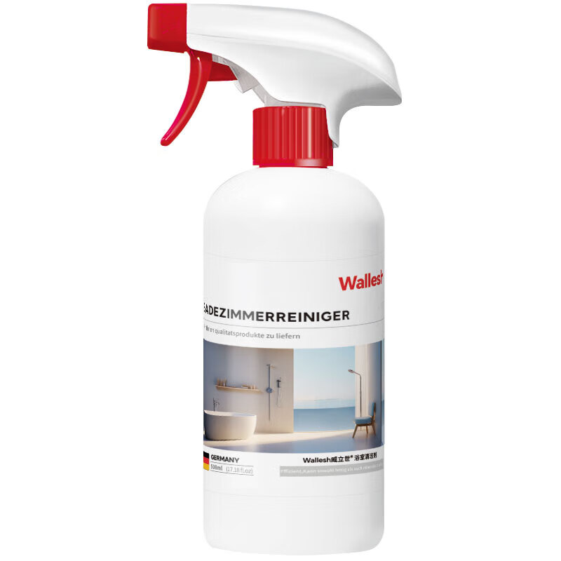 WALLESH 威立世 浴室清洁剂 玻璃瓷砖卫生间马桶玻璃水垢清洁508ml 