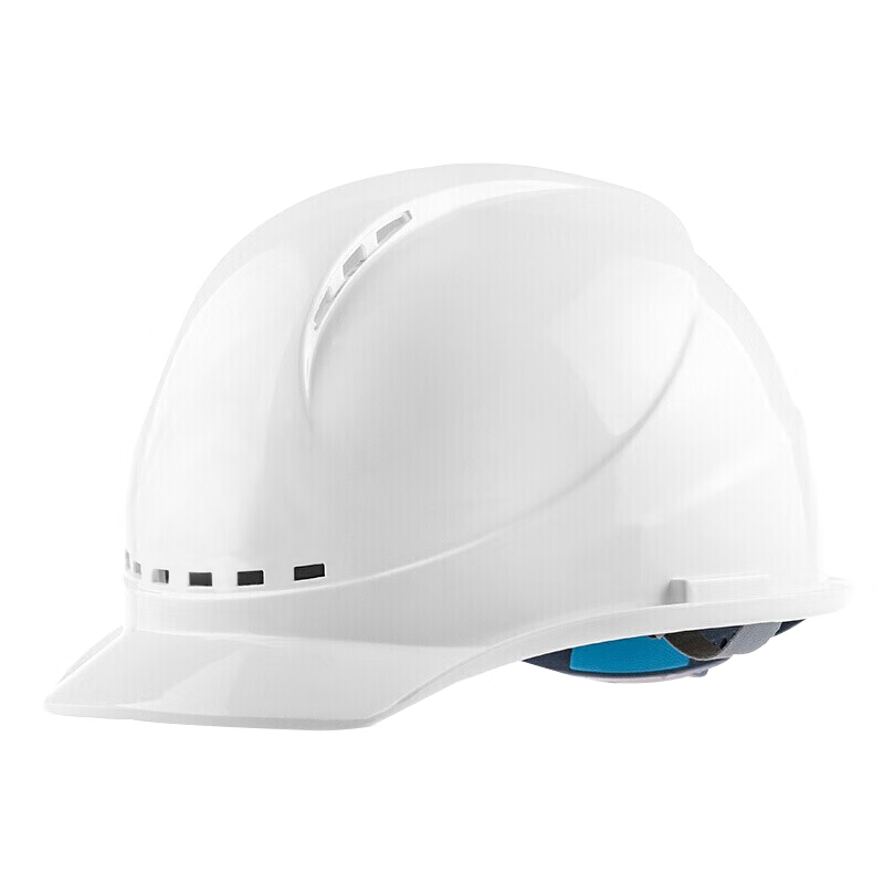 星工ABS安全帽 透气型防砸抗冲击 电力工程工地建筑施工头盔XGA-6 【京仓无字】ABS款A-6白