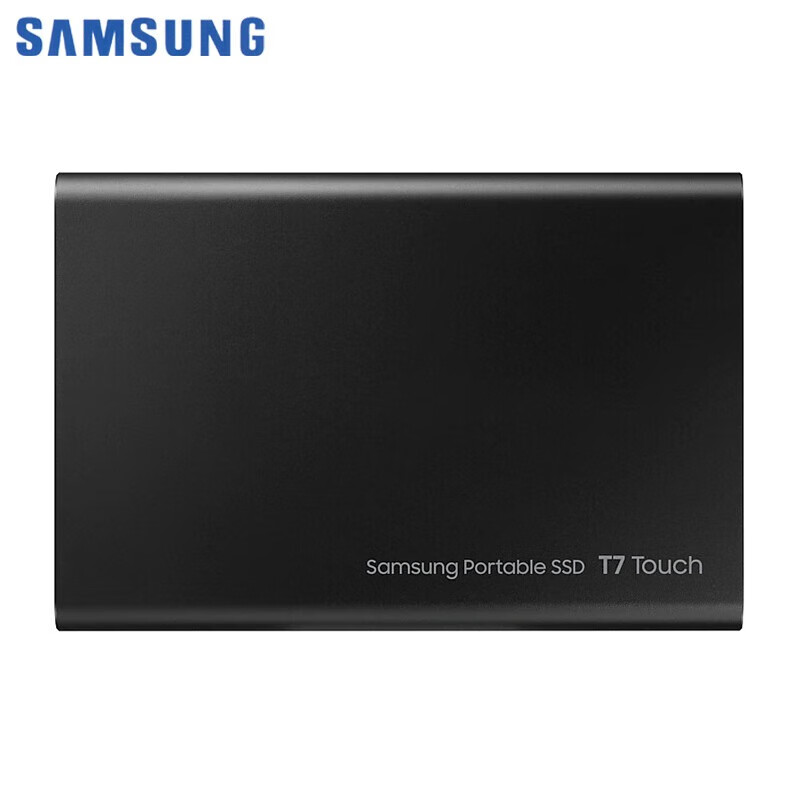 三星移动固态硬盘 USB3.2 三防移动硬盘 迷你纤薄小巧便携 T7 Touch 经典黑 指纹识别 1TB