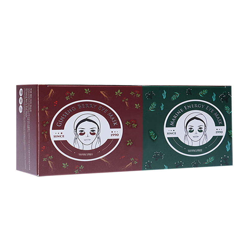 香蒲丽（Shangpree）红绿眼膜组合装（红眼膜30片+绿眼膜30片）紧致抗皱补水保湿眼膜 红绿眼膜组合60片