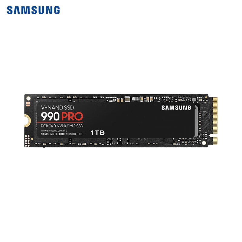 三星SSD固态硬盘 M.2接口 NVMe协议 PCIe4.0笔记本电脑台式机 990 PRO 1TB丨NVMe PCIe 4.0