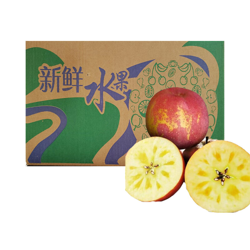 森粮汇 山东烟台红富士净重4.5斤 单果80-85mm 应季生鲜新鲜水果 