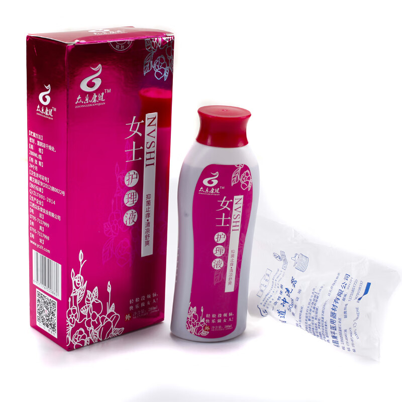 众乐康健女士草本精粹护理液  抑菌滋养 清凉舒爽私护洗液280ml*20盒